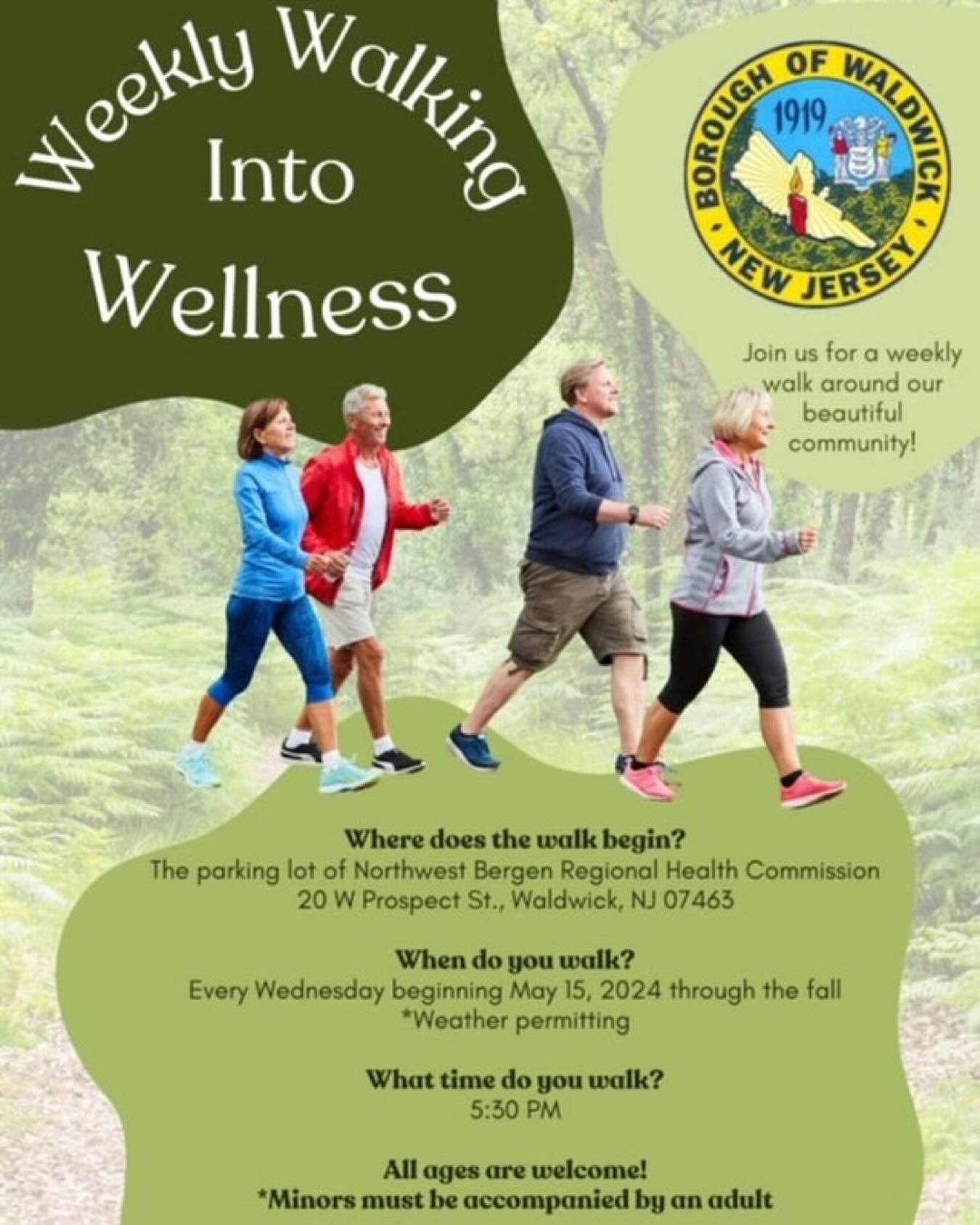 Borough of Waldwick New Jersey Walking into Wellness